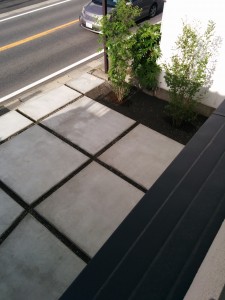 お庭の工事をした後の写真を奥様よりいただきました!(^^)!